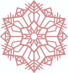Sticker decorativ, Mandala, Roz, 64 cm, 4983ST-1 foto