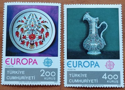 TURCIA-1973--&amp;#039; &amp;#039;EU-CEPT&amp;#039;&amp;#039;-ARTA -SET 2.VAL-NESTAMPIL.-VEZI SCAN foto