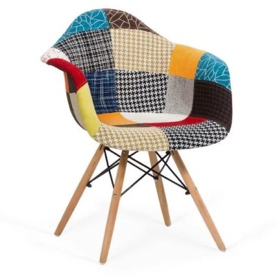 SCAUN FOTOLIU PATCHWORK BUC 243 MULTICOLOR foto
