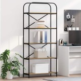 vidaXL Raft pentru cărți stejar artizanal 80 x 30 x 183 cm 879838