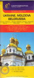 Hartă rutieră Ucraina, Rusia, Belarus - Paperback - *** - Cartographia Studium