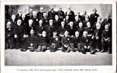 Cluj veteranii 1848,Kolozsvar,48-as Honvedegylet tagjai a 60-ik evfordulon 1909 foto