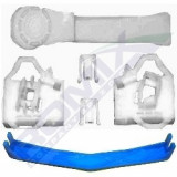 Clema Mecanism ridicare geam Seat Ibiza Cordoba 6L, Vw Polo Classic 6KV, kit reparatie macara Fata , Dreapta, cu sistem fixare cablu Kft Auto, AutoLux