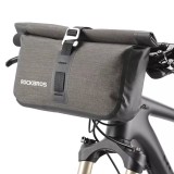 Cumpara ieftin Geanta pentru bicicleta, impermeabila, montare pe ghidon, 30 x 31 x 6.5 cm, negru