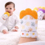 Manusa dentitie din silicon - Model 7 Portocaliu (Marime Disponibila: 0-12 luni)