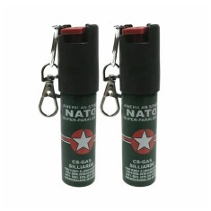 Set 2 x Mini Spray Paralizant NATO, DEPOX&reg;, tip breloc, propulsie jet, 20 ml