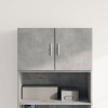 Dulap de perete, gri beton, 70x42,5x40 cm, lemn prelucrat