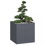 Cumpara ieftin Jardinieră Antracit 80x80x80 cm Oțel