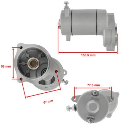 Electromotor Atv Polaris 250cc 400cc foto