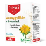 Capsule vegane cu rhodiola rosea si vitamine B Dr Herz 60 buc