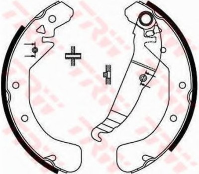 Set saboti frana OPEL VECTRA B Hatchback (38) (1995 - 2003) TRW GS8637 foto