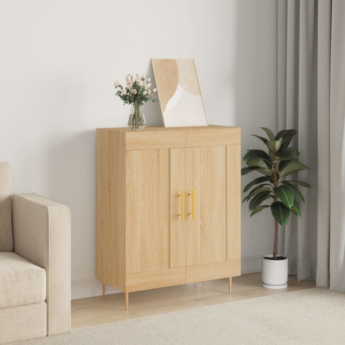 vidaXL Servantă, stejar sonoma, 69,5x34x90 cm, lemn compozit 830183