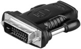 Adaptor HDMI Mama la DVI-D 24+1 Tata Goobay, Negru, Nichelat