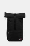 Tommy Jeans rucsac culoarea negru, mare, uni, AM0AM13727