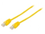 Cablu patch U/UTP 5e litat CCA PVC galben 5m 26AWG, Gembird
