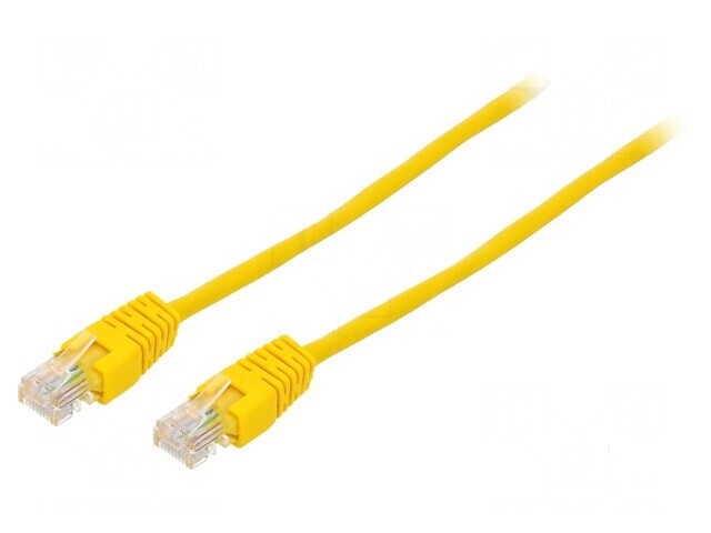Cablu patch U/UTP 5e litat CCA PVC galben 5m 26AWG