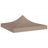 Acoperis pentru cort de petrecere, gri taupe, 2 x 2 m, 270 g/m&sup2; GartenMobel Dekor, vidaXL