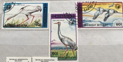 (B ) Timbre serii Straine Fauna Pasari foto