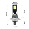 Bec LED Auto H7 6000K 4800 Lumeni