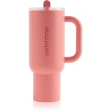 Waterdrop Explorer Tumbler pahar din oțel inoxidabil cu pai Pink 1100 ml