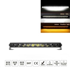 LED BAR Lumini Proiector Lampa de lucru 54.5cm 8500Lm 60W Alb/Galben DRL 10-30v Auto SUV Off Road