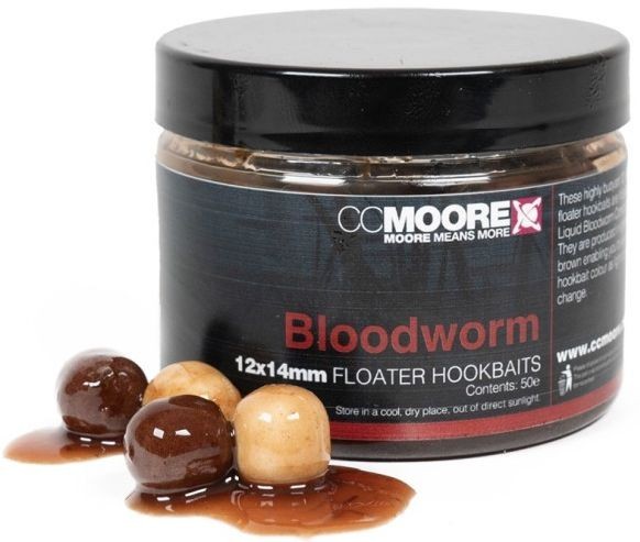 Pop Up CC Moore Floater Hookbaits, Bloodworm , 12x14mm, 50buc/pac