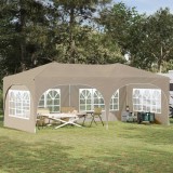 vidaXL Cort de Petrecere Pop-up Crem 575 x 288 x 245 cm 42019889