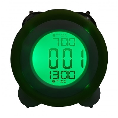Ceas digital cu alarma,classic style,verde foto