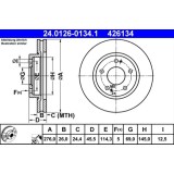 Disc frana ATE 24.0126-0134.1