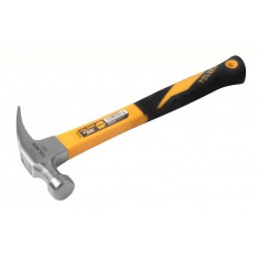 Ciocan cu varf curbat 450 g, maner din fibra de sticla GRIPr