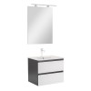 Mobilier complet de baie Vario Forte 60 antracit-alb