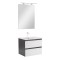 Mobilier complet de baie Vario Forte 60 antracit-alb