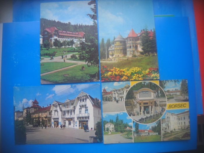 HOPCT LOT 3801 -4 CARTI POSTALE-BORSEC -JUD HARGHITA-CIRCULATE
