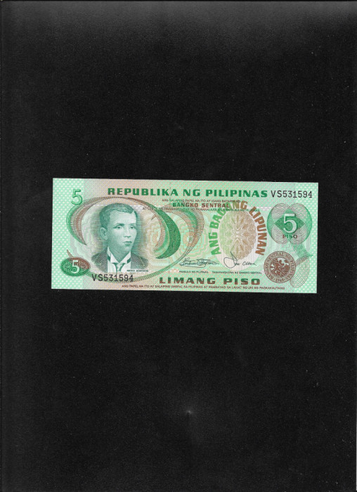 Filipine Philippines 5 piso 1978 seria531594 unc