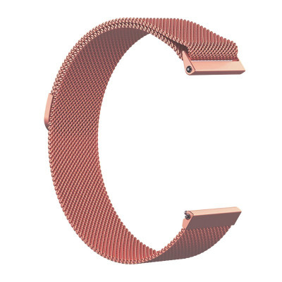 Curea otel, Milanese Slim Fit, compatibila Samsung Galaxy Watch6 44mm, telescoape QR, Pink Rose foto