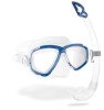 Set de scufundari pentru adulti Cressi Perla, ochelari + tub snorkeling, albastru - RESIGILAT