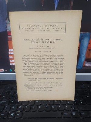 Marcu Beza, Biblioteci m&amp;acirc;năstirești &amp;icirc;n Siria, Atena și insula Chios, 1936, 012 foto