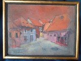 Neculai Nicu Andonaș Peisaj din Bistrita, Peisaje, Ulei, Fauvism