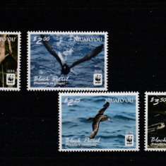 Niuafo'ou 2016-Fauna,Pasari,Petrelul negru,serie 4 val.,MNH,Mi.607-610