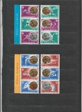 ROMANIA 1984 LP 1111 MEDALII OLIMPICE - LOS ANGELES SERIE DIN BLOCURI MNH NESTAMPILATA