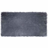 vidaXL Covor Faux din L&acirc;nă de oaie Antracit 80 x 150 cm Poliester 42021588