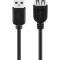 Cablu USB 2.0 USB A soclu - USB A mufa 5m negru fire Cupru Goobay