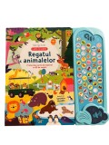 Bebe invata. Regatul animalelor. Prima mea carte de explorat cu 50 de sunete. Carte cu sunete, Litera