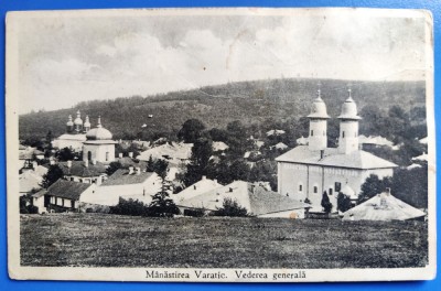 Neamt - Manastirea Varatic (Varatec) Vederea generala 1931 - printata, circulata foto