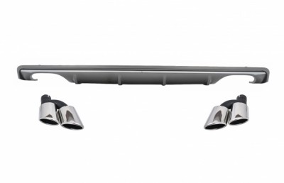 Difuzor Bara Spate cu Ornamente toba AUDI A3 8V Sedan (2012-2015) S3 Design pentru Bara spate standard Performance AutoTuning foto