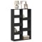 Gossi biblioteca, negru, 100x33x155,5 cm, lemn prelucrat