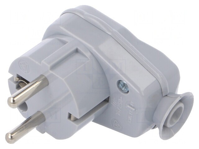 Conector Alimentare AC Tată 250V 16A Gri 3PIN