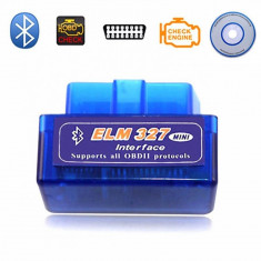 Diagnoza Universala Elm327 Mini Bluetooth OBDII OBD2 versiunea 2019 foto