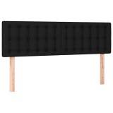 Cumpara ieftin Tablii de pat, negru, 144x5x78/88 cm, textil