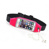 Husa Sport Universal Brau 6.2 Inch Roz Telefon, MP3 Player, Chei - Borseta Fitness Alergat